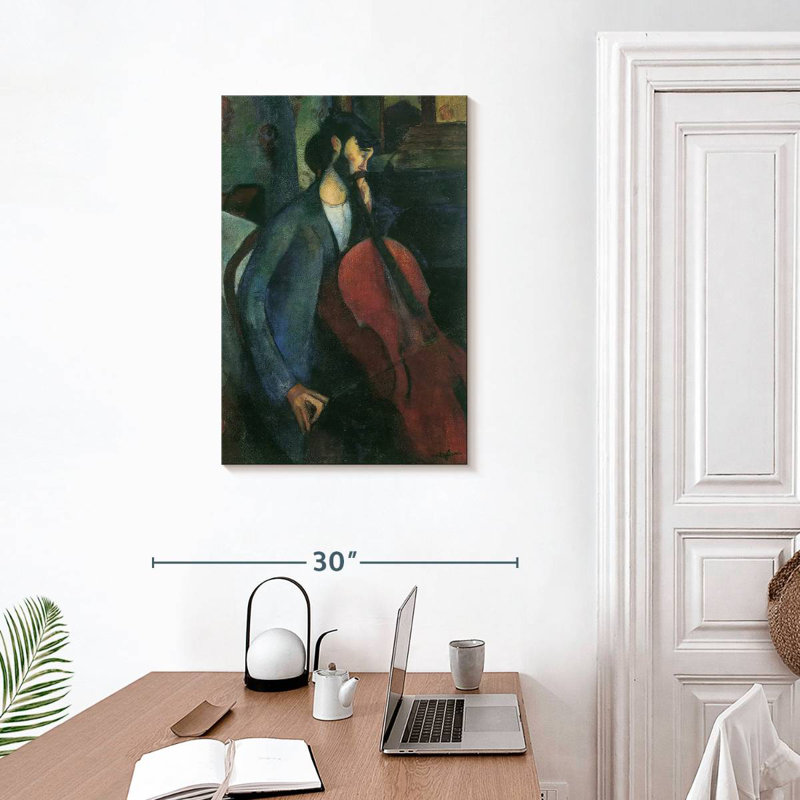 Abarca The Cellist 1909, 30" H x 20" W