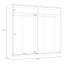 2 Door Manufactured Wood Wardrobe