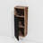 Black & Walnut Cupboard - Elegant And Bathroom Shelving Walnut, Space
