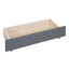 Lit plateforme tapissier avec 2 tiroirs et 1 lit gigogne, tête de lit classique-80161579-80161576