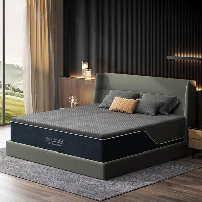 14 Inch Gel Memory Foam Mattress King Size, Medium Firm Pressure Relief, CertiPUR-US Certified, with Removable Washable Cover, Mattress in a Box