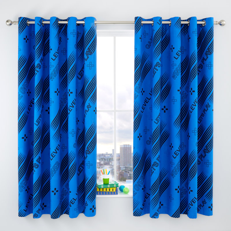 Game Over Room Darkening Curtain