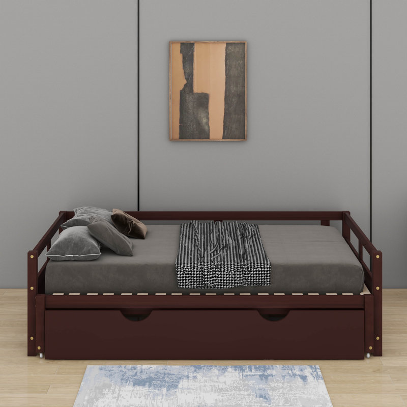 Twin Size Extending Daybed With Trundle, Espresso