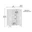 Armoire de rangement à 2 portes en érable printanier