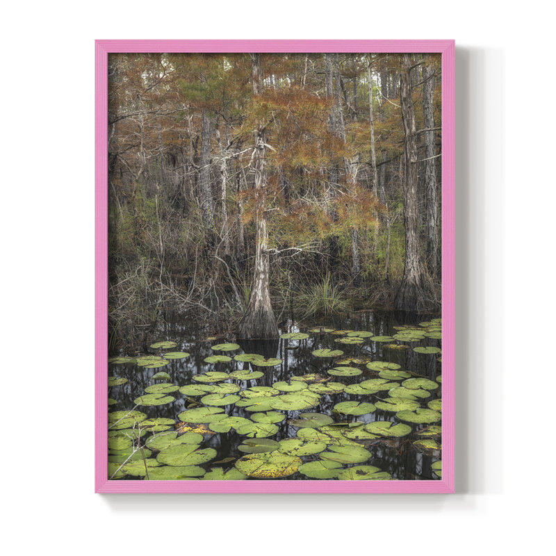 «Black Water I», reproduction encadrée - bois massif, H 10 po x l 8 po, Rose