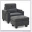 Fauteuil inclinable une place avec dossier réglable manuellement, port USB, support pour téléphone et pouf de rangement dissimulé-1285795237