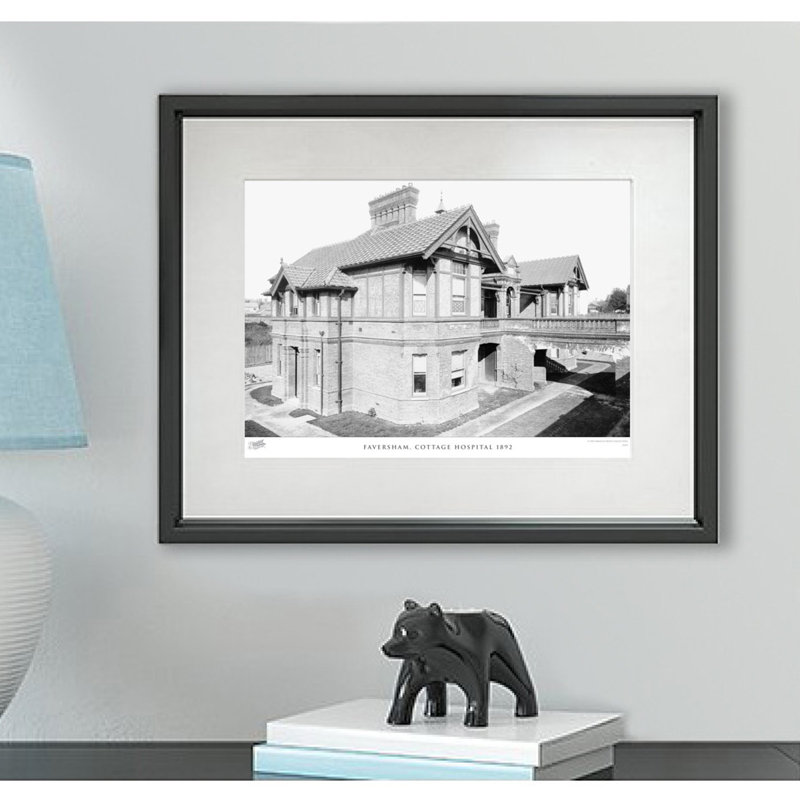 Faversham, Cottage Hospital 1892 - Single Picture Frame Print, 40cm H x 50cm W x 2.3cm D