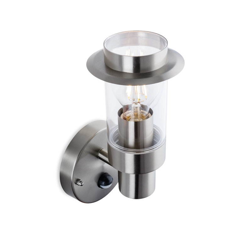 Silver 9.05cm H Outdoor Wall Lantern