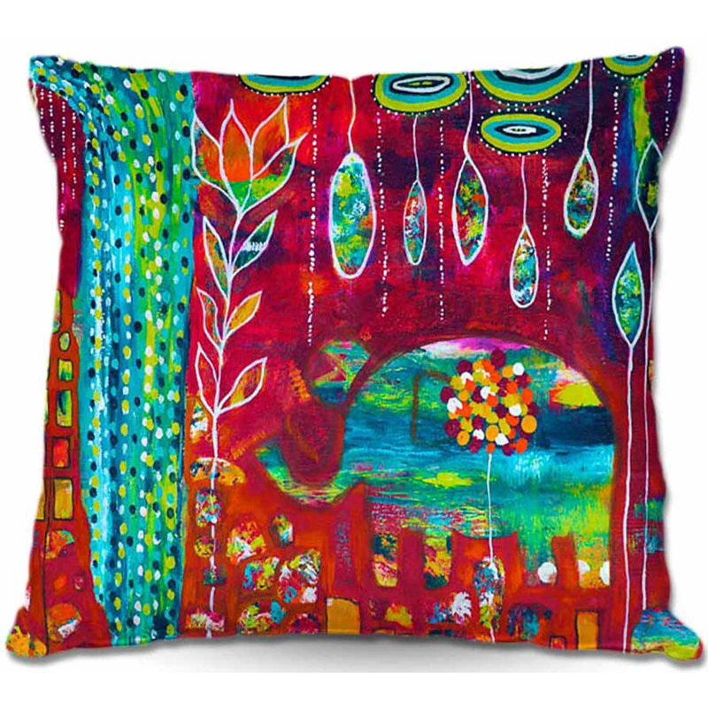  Housse et insert de coussin carré Couch Elephants Eden, 18 po x 18 po