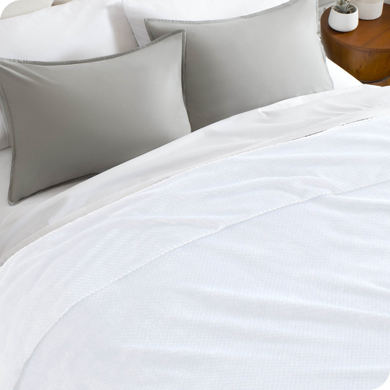 Chevron White Microplush Fleece Reversible Throw Blanket