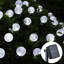 500cm LED Solar Powered 50 - Bulb Cord String Light