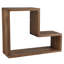 Aitken Hexagon Teak Solid Wood Floating Shelf