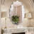 Scalloped Oval Metal Wall Mirror-482666982-482666987