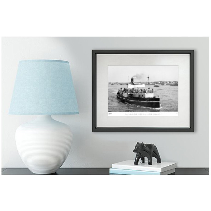 Gravesend, The River Thames, The Ferry C1955 - Single Picture Frame Print, 28cm H x 36cm W x 2.3cm D