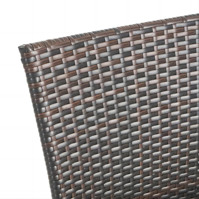 Ensemble de 2 fauteuils de patio en bois d'acacia, Brun