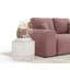 Two-seater square arms loveseat sofa-1401887433