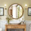 Miroir mural 31,5 pouces avec cadre en bois naturel