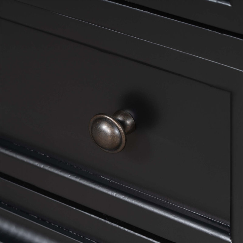 Darshon 3 - Drawer End Table, Black
