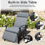 Chaise de patio inclinable avec coussins-528985588