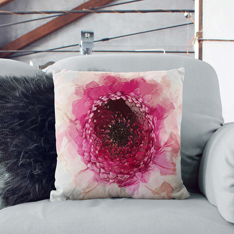 Square Throw Cushion, 40cm H x 40cm W x 15cm D