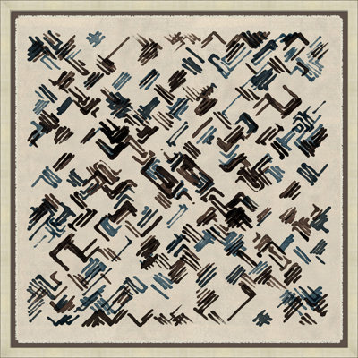 "Brown MOD Tap Tapie 5" par Thom Filicia - peinture sur toile encadrée