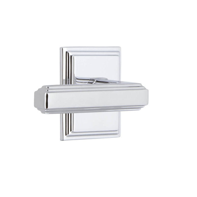 Rosace double Grandeur Carré, Chrome brillant