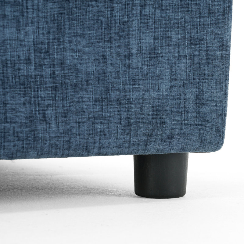 Canapé surdimensionné rembourré en chenille bleu marine 2 pièces, Marine