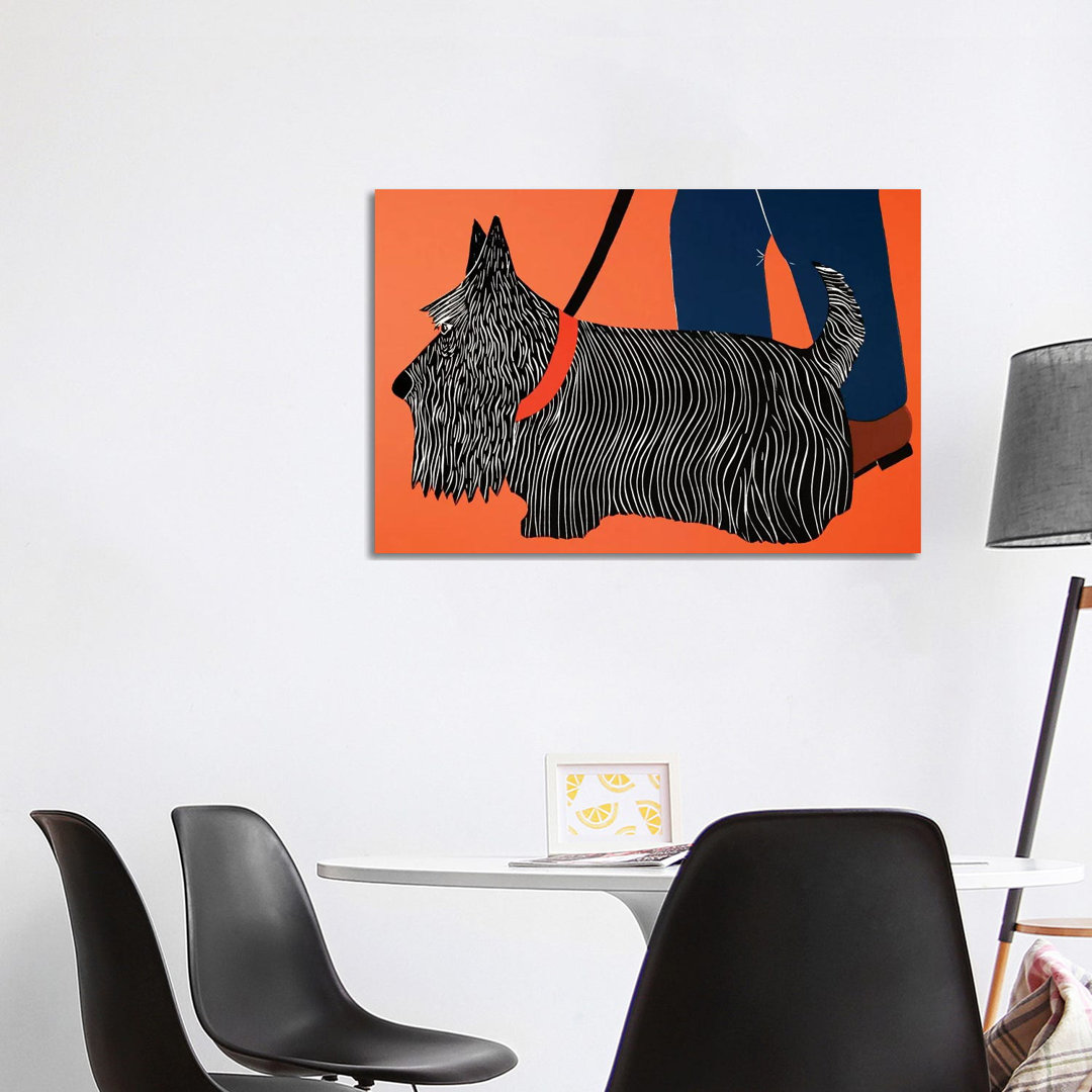 Dogs Can Heel von Stephen Huneck - Galerie-verpackte Leinwand Giclée auf Leinwand