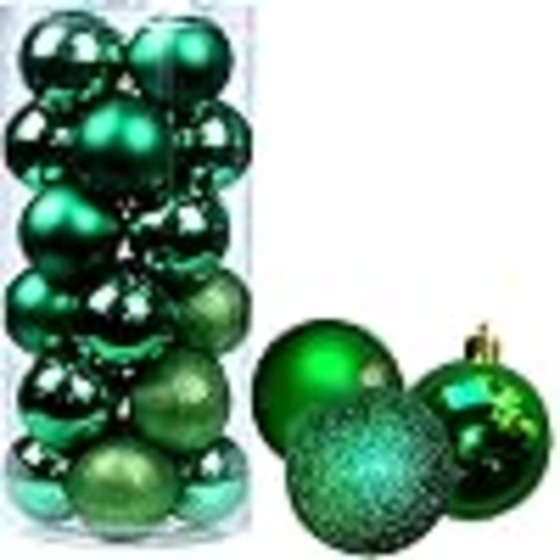 3cm Polyvinyl Chloride (PVC) Bauble, Green