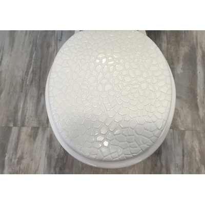 Siège de toilette moulé rond