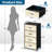 4 Drawer Dresser for Bedroom, Narrow Chest of Drawers, Wooden Top and Study Iron Frame 18"x37.5"-(WxH)