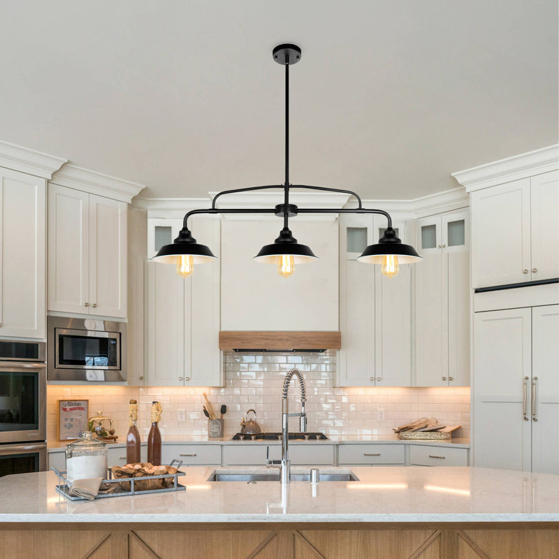 Rosalind Wheeler 3 - Light Kitchen Island Linear Pendant Light