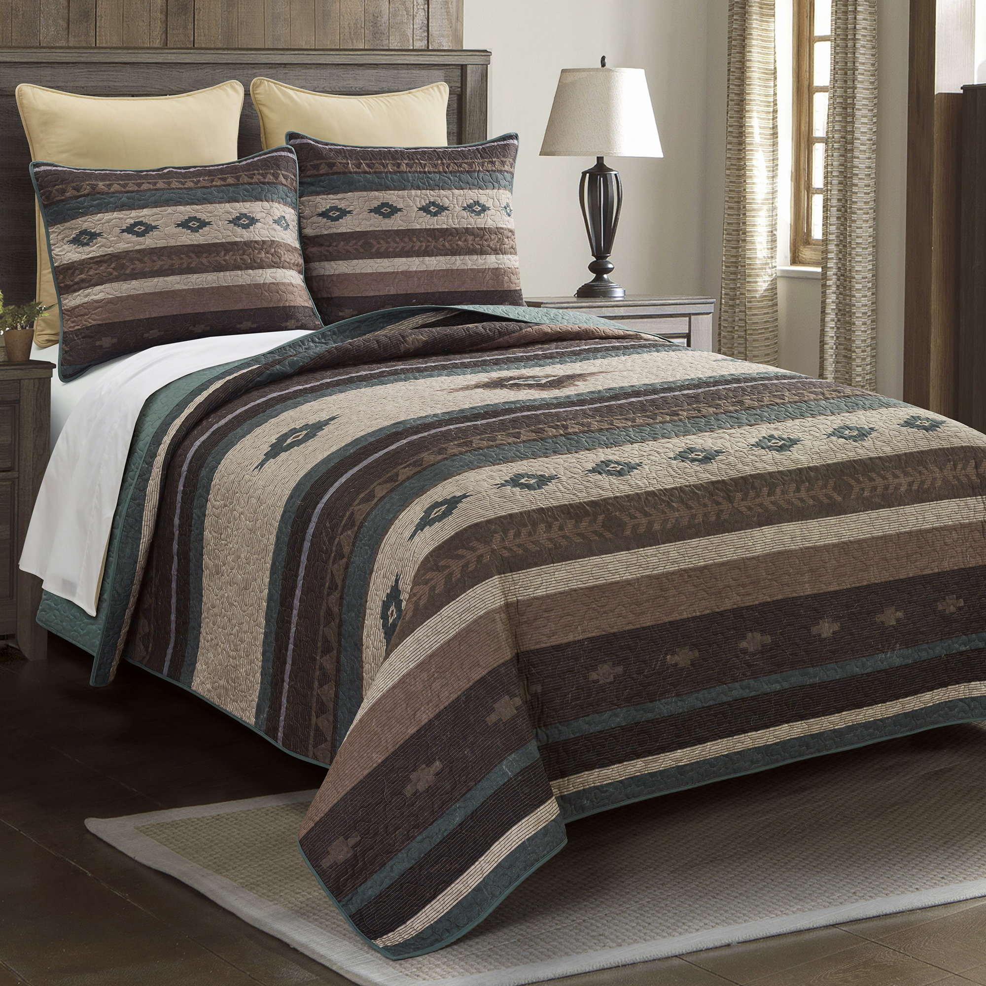 Sierra Vista King Size Quilt Set