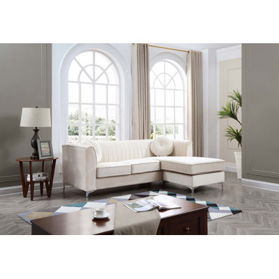 75" L-Shaped Sofa Chaise