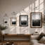 Wildflower Horizon Scandinavian - Framed Print-910189056-910189070