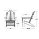 Nautical Curveback Adirondack Chair