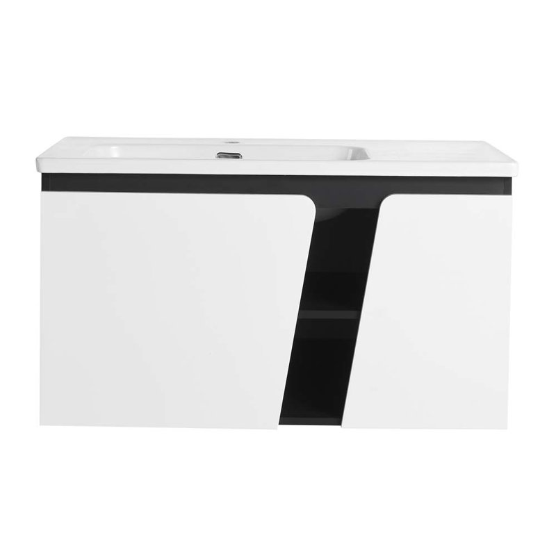 Meuble-lavabo simple 35,6 po avec comptoir en céramique Roddie
