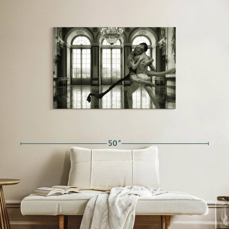 Enn Danseur And Ballerina, 26" H x 39" W