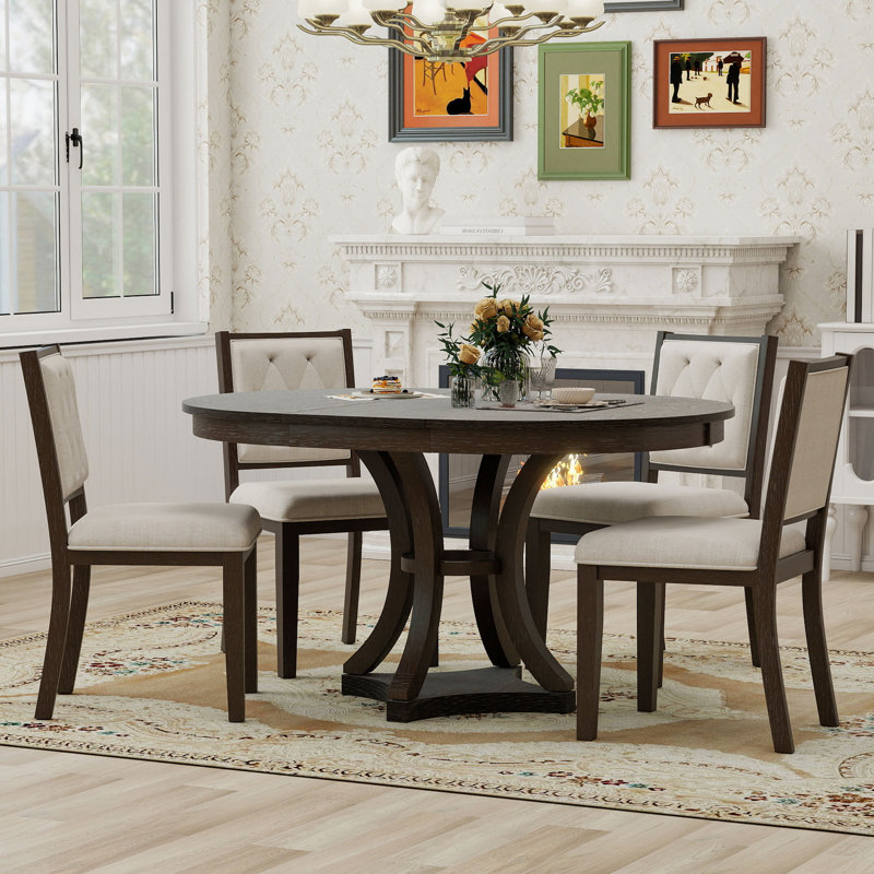 5 - Piece Extendable Dining Set, Espresso