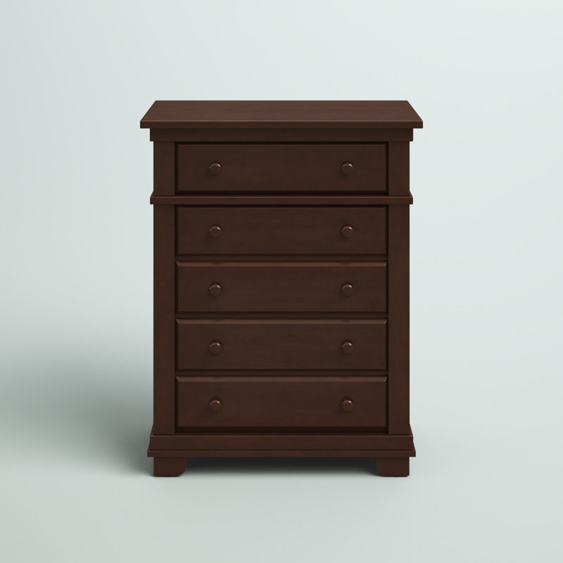 Adam 5 - Drawer Kids Dresser, Mocacchino