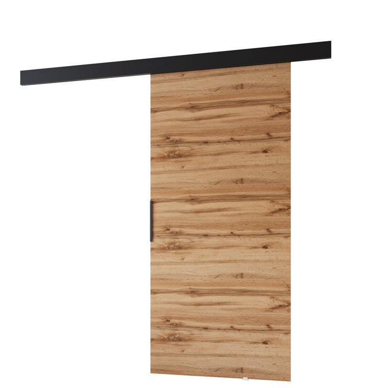 Sliding Door Prim A, Interior Door, Wotan Oak/Black, 106cm x 205cm