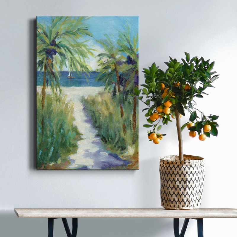 Evenings Edge I - reproduction d'art, H 12 po x l 8 po x P 1,5 po, Toile tendue, Pas de tapis