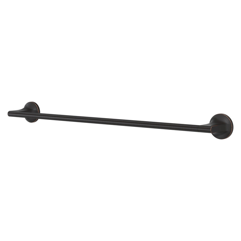 Barre à serviettes murale 24 po, Noir mat, 0.62" H x 24" L x 3.31" D 