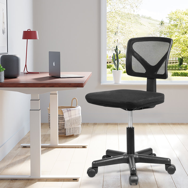 Chaise de bureau en filet Ovidia, Vert
