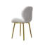 Ensemble de 2 chaises de salle à manger modernes et minimalistes avec pieds en métal robustes et dossier confortable-251302878