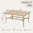 Calluna Willesden Rectangular Aluminum Dining Set with Cushions-586037048-586037049
