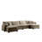 Oversized Modular Cushioned Sofa With Conversible Ottoman-115842503-106554204