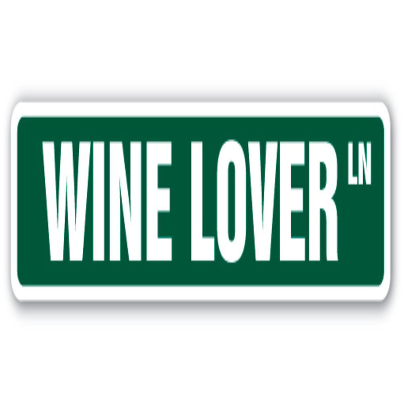 Amateur de vin et enseigne Street-rouge/blanc/Pinot Chardonnay