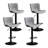 Swivel Adjustable Height Bar Stools, Leather Modern Barstools, Upholstered Counter Stool-244678