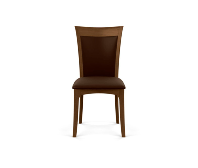 Morgan Leather Dining Chair, Saddle Cherry, Coffee